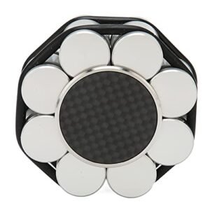 Estabilizador de peso de gravação, braçadeira estabilizadora de disco para toca-discos profissional melhora a qualidade do som vibração síncrona para toca-discos LP (Equipamentos)