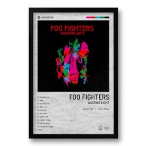 Quadro Álbum Spotify Wasting Light - Foo Fighters - 40x60cm (CDs)