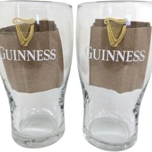 Guinness Copo tulipa - Harpa dourada brilhante Edição Pub dos EUA - 473 ml - Conjunto de 2 (Cervejas)