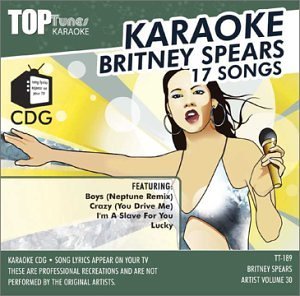 Britney Spears Top Tunes Karaoke CDG Artist Vol 30 TT-189 (CDs)