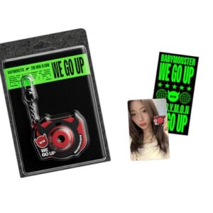 BABYMONSTER - 2nd MINI ALBUM [WE GO UP] (MINI BEAM KEYRING Ver.) Mini Beam Keyring + Selfie Photocards + Stickers + Gift - BABYMONSTER (CDs)