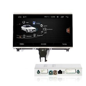 Rádio Android 11 para Audi A6 A7 Flip Touch Screen Stereo compatível com os modelos C7 2015-2019, suporte CarPlay 4G, áudio, CD, câmera (CDs)