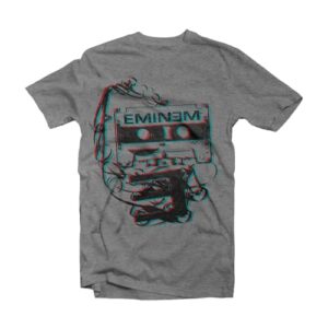 Eminem Camiseta masculina cinza, Cinza, P (CDs)