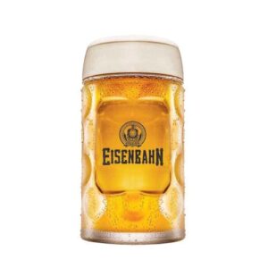 Ruvolo, Caneca Mass Krug Eisenbahn, Caneca para Chopp de Vidro 1L (Cervejas)