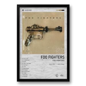 Quadro com Moldura Álbum Foo Fighters (1995) - 40x60cm (CDs)