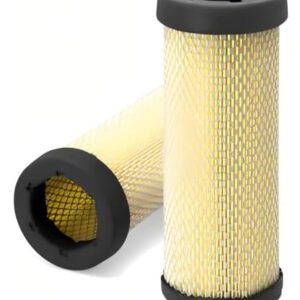 BANGTE AF25886 AF25887 Kit de filtro de ar compatível com escavadeira Caterpillar 446B 446D 311 C/D/ 312C/D/CL/D2, John Deere 110 120 410G 410E 550J 550H 650J (filtro de ar interno AF25887) (CDs)