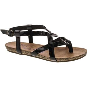 Blowfish Malibu Granola feminina, Black High Gloss Patent Pu, 8 (CDs)