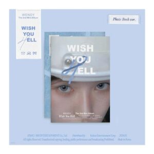 Red Velvet Wendy WISH YOU HELL 2nd Solo Mini Album Photobook Version CD+1p Folded Poster on pack+72p PhotoBook+18p Clip Book+1ea Care Label+2p PostCard+1p PhotoCard+Tracking Sealed (CDs)