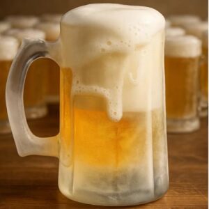 Kit com 6 Canecas de Chopp Zero Grau para Congelar – Vidro Reforçado, Mantém a Bebida Gelada por Mais Tempo (Cervejas)