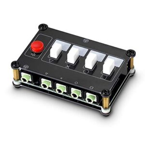 Douk Audio Little Bear Mc104 Pro Mini Switcher de Áudio, Seletor Passivo Estéreo Auxiliar de 4 Vias de 3,5 Mm, Divisor de Caixa de Comutação para Pc/Player/Fone de Ouvido/Amplificador/Alto-Falante (Equipamentos)