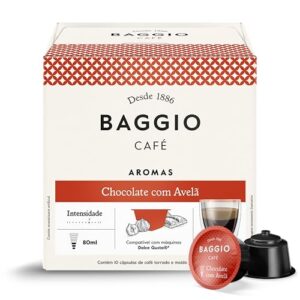 Baggio Café Cápsulas De Café Aroma Chocolate Com Avelã Compatível Com Máquinas Dolce Gusto Contém 10 Cápsulas (Café)
