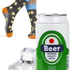 soxo Beer Lover Gifts Meias masculinas de algodão coloridas presentes masculinos 7,5-11,5, Lager 1 par, 7.5-11.5 (Cervejas)