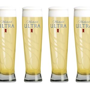 Michelob Ultra Altitude Tall Pilsner Glass | Conjunto de 4 copos (Cervejas)