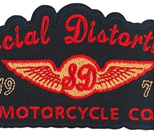 C&D Visionary Emblema Social Distortion com logotipo de moto, vermelho, preto (CDs)