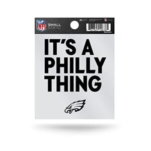 Rico Industries NFL Football Philadelphia Eagles It's A Philly Thing Slogan pequeno aderência estática (Discos de Vinil)