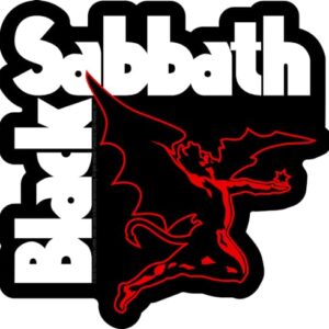 Black Sabbath Demon Logo Sticker (CDs)