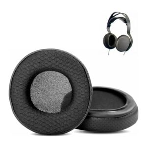 XRHTONG Almofadas auriculares duráveis e respiráveis, compatíveis com Sony MDR-CD370 MDR-RF450 RF 450 MDR CD 270 370 Almofadas auriculares (couro perfurado/tecido durável e espuma de memória) (CDs)