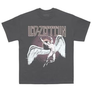 Led Zeppelin Camiseta unissex adulto oficial vintage Dark Icarus, Preto, M (CDs)