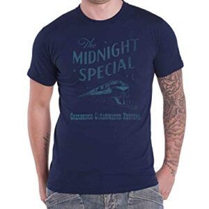 Creedence Clearwater Revival Camiseta Midnight Special Official masculina azul marinho, Azul marino, G (CDs)