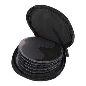 1 Unidade Saco De Cd Redondo Protetor De Cd Bolsa De Armazenamento De Dvd Carteira De Armazenamento Caso De Armazenamento De Vídeo Fichário Bolsa De Cd Carro Familiar Tecido Oxford (CDs)