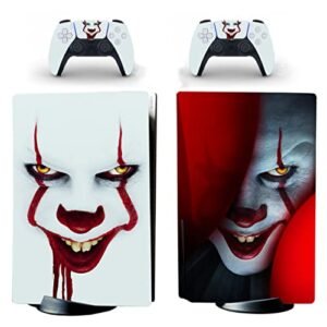 Vanknight Standard Console Skin Controllers Sticker Decals Compatible with PS5 Standard Disc Console Controllers Ghost (Discos de Vinil)