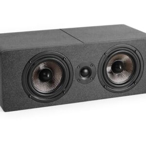 Micca Alto-falante de canal central MB42X-C G2 para som surround de home theater, passivo, bidirecional (preto, cada) (Equipamentos)