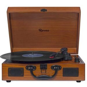 Vitrola Raveo Sonetto Wood Com Toca-discos, Bluetooth E Usb Reproduz E Grava MP3 (Equipamentos)