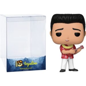 Elvis Blue Hawaii: Conjunto de estatuetas de vinil Funko Pop! Rocks com 1 protetor gráfico compatível com 'ToysDiva' (187 - 40139 - B) (Discos de Vinil)