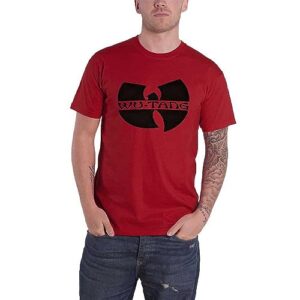 Camiseta Wu-Tang Clan logotipo Katana oficial unissex vermelha, Vermelho, XGG (CDs)