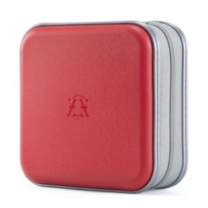 alavisxf xx Capa para CD, capa de plástico rígido para DVD com capacidade para 48 unidades, estojo portátil com zíper para CD, bolsa carteira grande de disco de armazenamento para carro, casa, viagem (CDs)