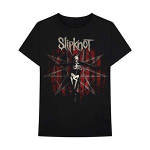 Slipknot - Camiseta adulta The Gray Chapter Star, Preto, Medium (CDs)