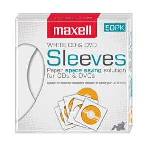 Maxell Capas brancas para CD/DVD (CDs)