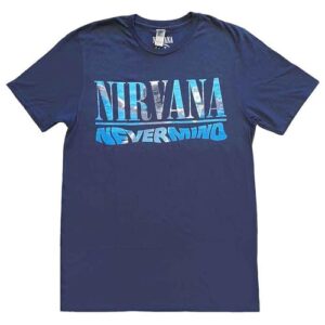 Nirvana Camiseta masculina, Azul marinho, GG (CDs)