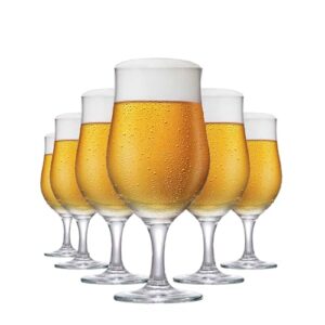 Ruvolo Taça Berlin, Taça de Vidro, Jogo para Cerveja 330ml 6 pcs (Cervejas)