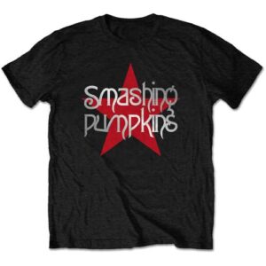 The Smashing Pumpkins Camiseta Star Band Logo New Official Men's Black, G (CDs)