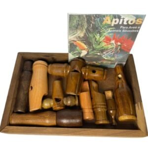 9 Apitos De Madeira P Aves E Animais Silvestres + Cd Do Som (CDs)