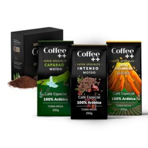 Kit 3 Pacotes Café Especial Moído Coffee Mais Caparaó, Solos Vulcânicos e Intenso - 3 x 250 Gramas (Café)