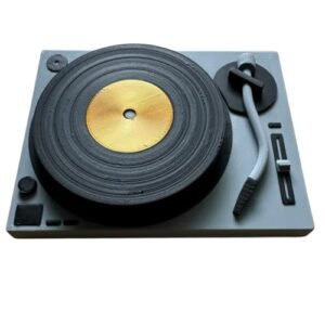 Porta Copos - Design Disco De Vinil (Cinza) (Discos de Vinil)