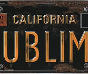 Sublime - Logotipo da placa de licença da Califórnia - adesivo/decalque, Multicolorido, Small (CDs)