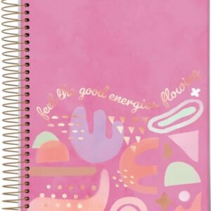 Jandaia - Caderno Espiral College 175x242mm CD 10 Matérias 160 Fls La Creme Fundo Rosa FSC (CDs)