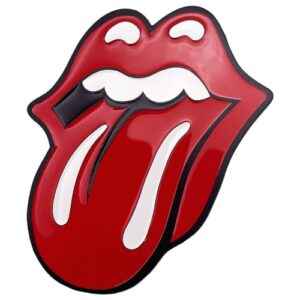 Ímã esmaltado com logotipo da língua dos Rolling Stones (CDs)