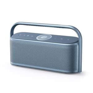 Soundcore Motion X600 da Anker Caixa de Som Portáteis Bluetooth, Áudio Espacial Hi-Res, 50W Sem Fio, IPX7 à Prova D'Água, Pro EQ, Entrada AUX, Ideal para Casa, Escritório, Quintal e Banheiro, Azul (Equipamentos)