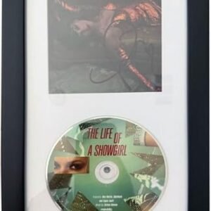 Taylor_Swift Signed the Life of a Showgirl #2 CD Autografado Capa de exibição emoldurada 16,5 x 12 (CDs)