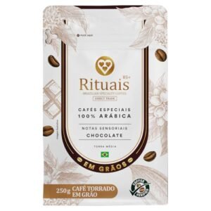 3 Corações Café Torrado em Grãos Rituais 85+, Aroma Chocolate, 250g (Café)