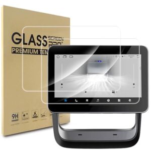 WD&CD 2 peças protetoras de tela Tesla Model 3 2024 2025 20.3 cm tela sensível ao toque traseira de vidro temperado [anti impressão digital e antirreflexo] [dureza 9H] (CDs)