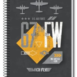 Caderno C/D 01 Materia Mach Fly 80 Folhas Credeal Capa Sortida (CDs)