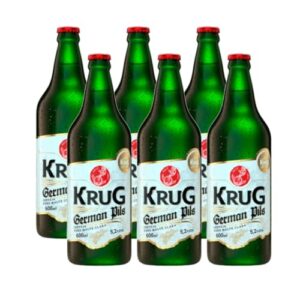Kit 06un Cerveja Krug German Pils garrafa 600ml (Cervejas)