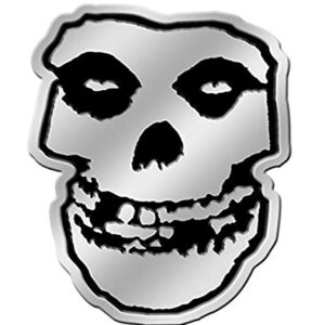 Adesivo de metal prateado C&D Visionary Misfits Skull 8 cm (CDs)