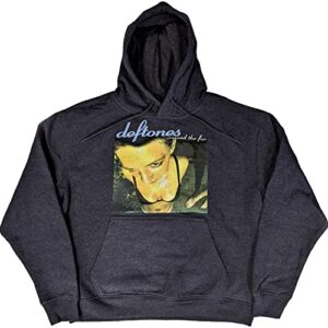 Deftones Moletom com capuz Around The Fur Band logotipo oficial unissex azul marinho, Azul marinho, GG (CDs)