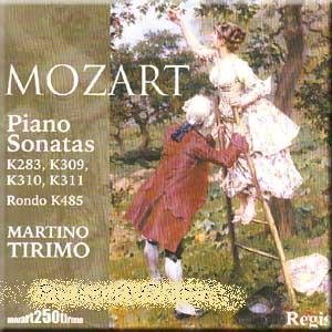Mozart - Piano Sonatas K283, K309, 310, 311, Rondo - Martino Tirimo (CDs)